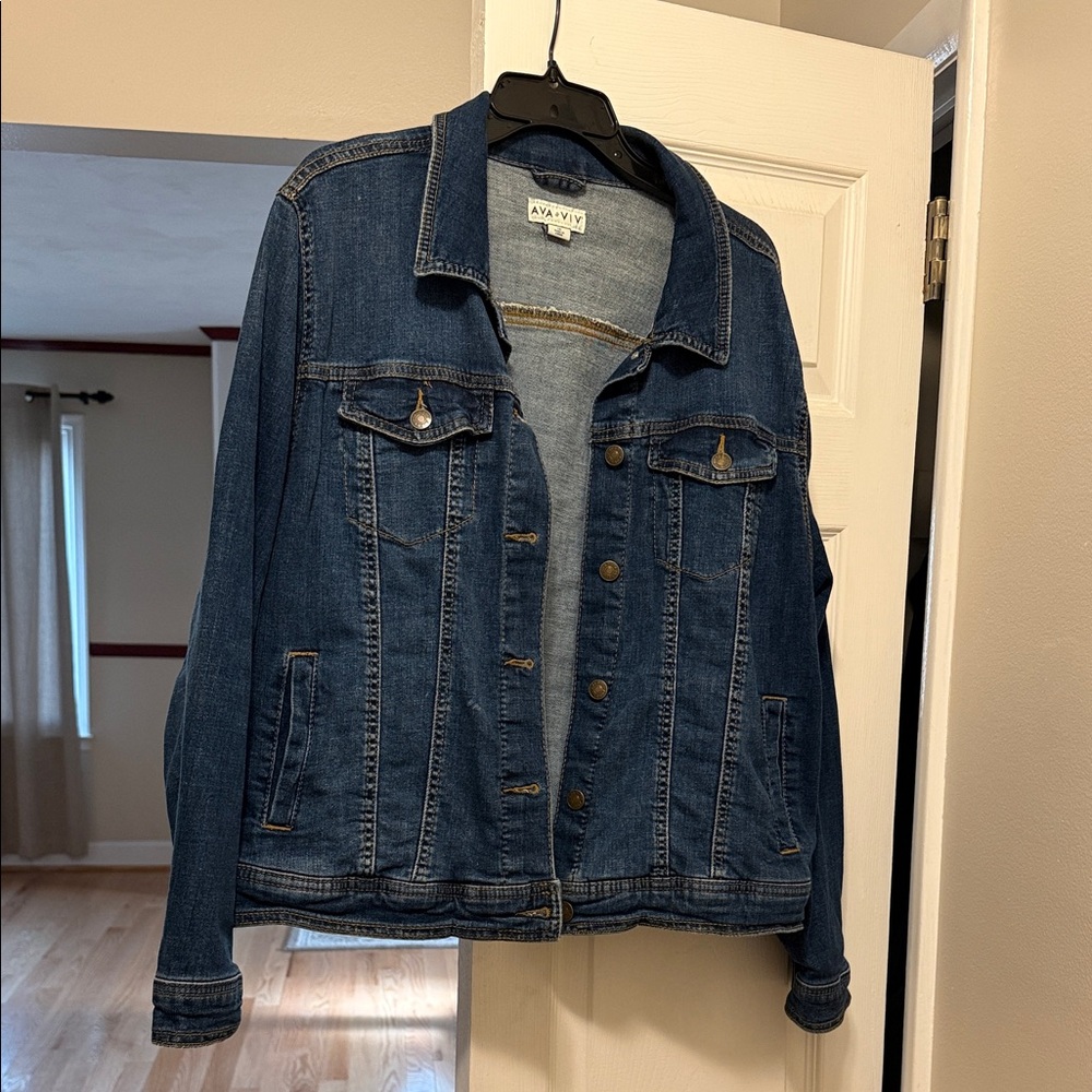 Ava & Viv Classic Blue Denim Jacket